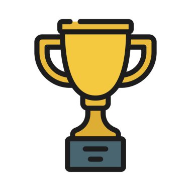 kupa ödülü izole edilmiş ikon vektör illüstrasyon tasarımı