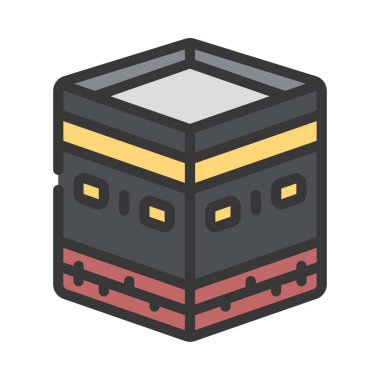 Kabe düz simgesi, vektör illüstrasyonu 