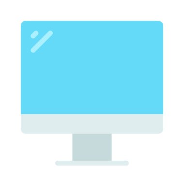 PC bilgisayar simgesi, vektör illüstrasyonu 