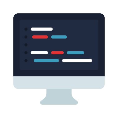 Program vektör illüstrasyonu, simge ögesi arkaplanı              