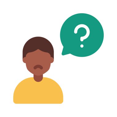 Karışık düz simge, vektör illüstrasyonu 