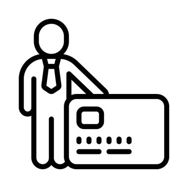 Kredi simgesi vektör illüstrasyon tasarımını ver