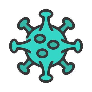 Virüs simgesi vektör illüstrasyon tasarımı 