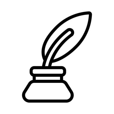 Ink Quill vektör illüstrasyon tasarımı