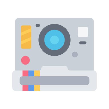 kamera simgesi, vektör illüstrasyonu basit tasarım