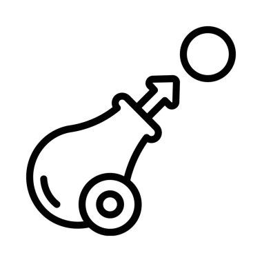 Top ikon vektörü. beyaz arkaplanda izole 