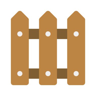  çit simgesi vektör illüstrasyonu