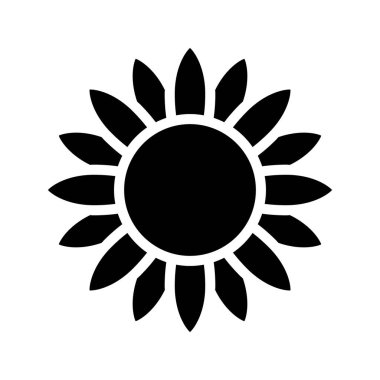ayçiçeği izole edilmiş ikon vektör illüstrasyon tasarımı
