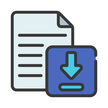 Dosya simgesi, vektör illüstrasyonu indir