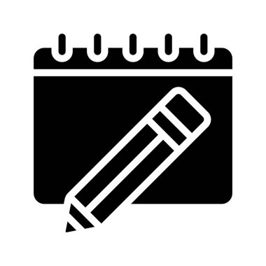 Takvim web simgesi vektör illüstrasyonunu düzenle