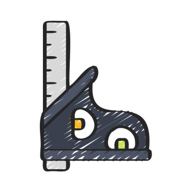 Ölçüm sapı çizimi olan renk ölçekleme aracı