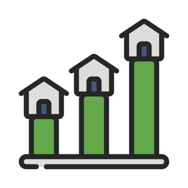 iş Özelliği Portföyü Grafik simgesi, vektör illüstrasyonu