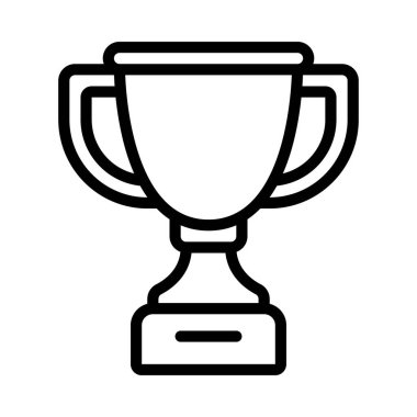 kupa ödülü izole edilmiş ikon vektör illüstrasyon tasarımı