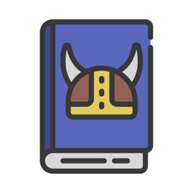 kitap simgesi, vektör illüstrasyonu basit tasarım