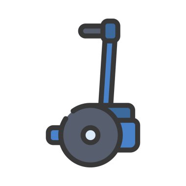 Segway simge vektörü. izole edilmiş sembol çizimi