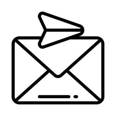 Posta simgesi, vektör çizim göndermek 