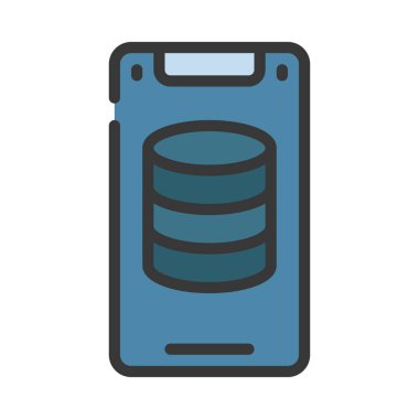 Mobil Veri simgesi, vektör illüstrasyonu    