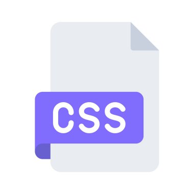 CSS dosya simgesini, vektör çizim