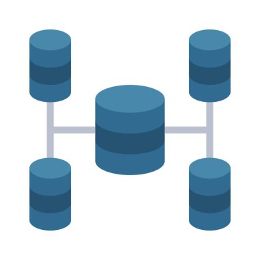 ağ bağlantısı ikonu vektör illüstrasyonu. Veri Ağı     