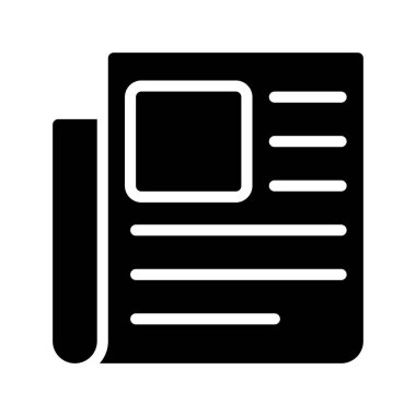 News App simgesi vektör illüstrasyon grafik tasarımı     