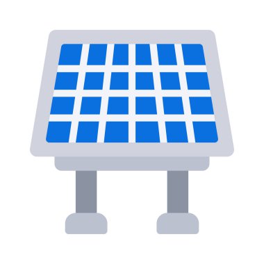 Güneş paneli web simgesi vektör çizimi