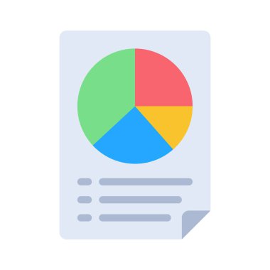 Pasta Çizelgesi Belgesi 'nin vektör illüstrasyonu