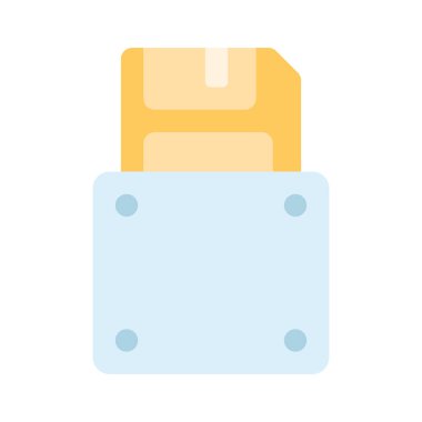 Disk Sürücüsü simgesinin vektör çizimi      