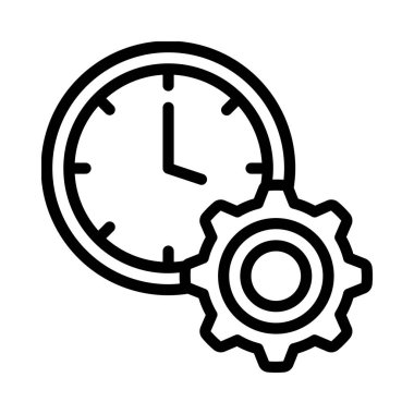 Verimlilik düzlüğü simgesi, vektör illüstrasyonu 