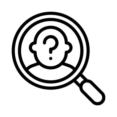 Kullanıcı Araştırma simgesi vektör illüstrasyonu 