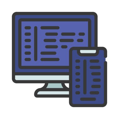 Program vektör illüstrasyonu, simge ögesi arkaplanı              