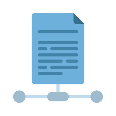 Dosya Ağı simgesi, vektör illüstrasyonu