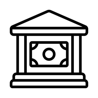 Bankacılık Uygulaması simgesi, vektör illüstrasyonu 