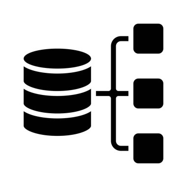 Veri Yapısı simgesi, vektör illüstrasyonu  