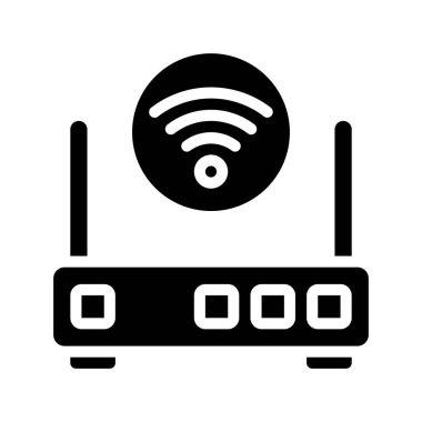 Internet yönlendirici vektör simgesi 