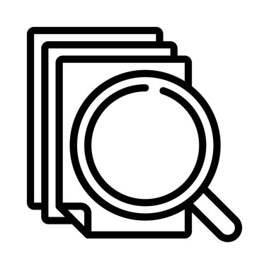 Yedekleme Analizi simgesi, vektör illüstrasyonu basit tasarım