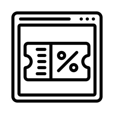 Kupon simgesi, basit biçim