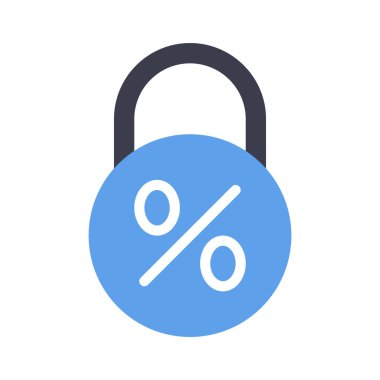 lock icon, vector illustration simple design