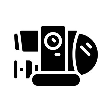 Araştırma Denizaltı simgesi, vektör illüstrasyonu   