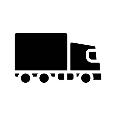 Lorry web simgesi, vektör illüstrasyonu                      