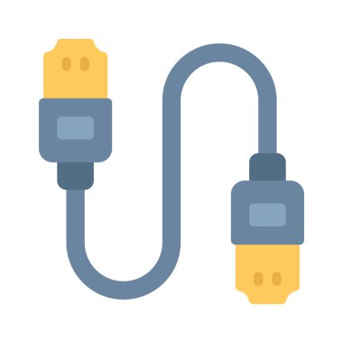 HDMI Kablo ikon vektör illüstrasyon tasarımı