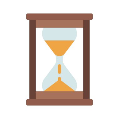 Kum saati izole edilmiş ağ simgesi