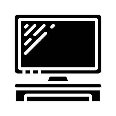 Masaüstü web simgesi düz tasarım, vektör illüstrasyonu