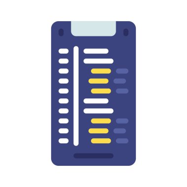 Mobil Kodlama Klavyesi vektör illüstrasyon tasarımı