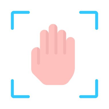 El web simgesini tara düz tasarım, vektör illüstrasyonu