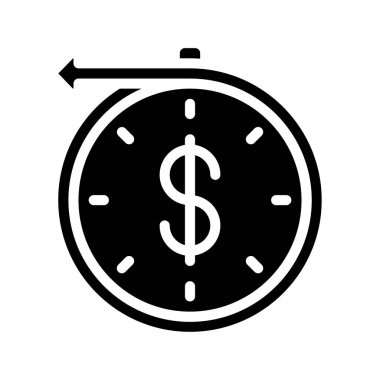 Gelir web simgesi vektör illüstrasyonu