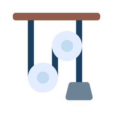 Makara Ağırlık simgesi vektör çizimi tasarımı