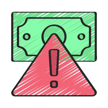 Financial Crisis icon, vector illustration  