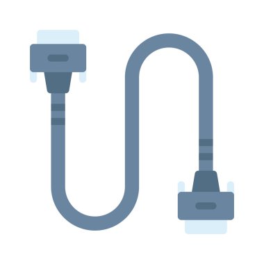 SCSI Kablo simgesi vektör illüstrasyon tasarımı