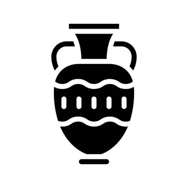 vazo simgesi vektör illüstrasyon tasarımı 