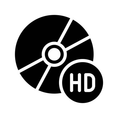 HD DVD ikon vektör illüstrasyon tasarımı